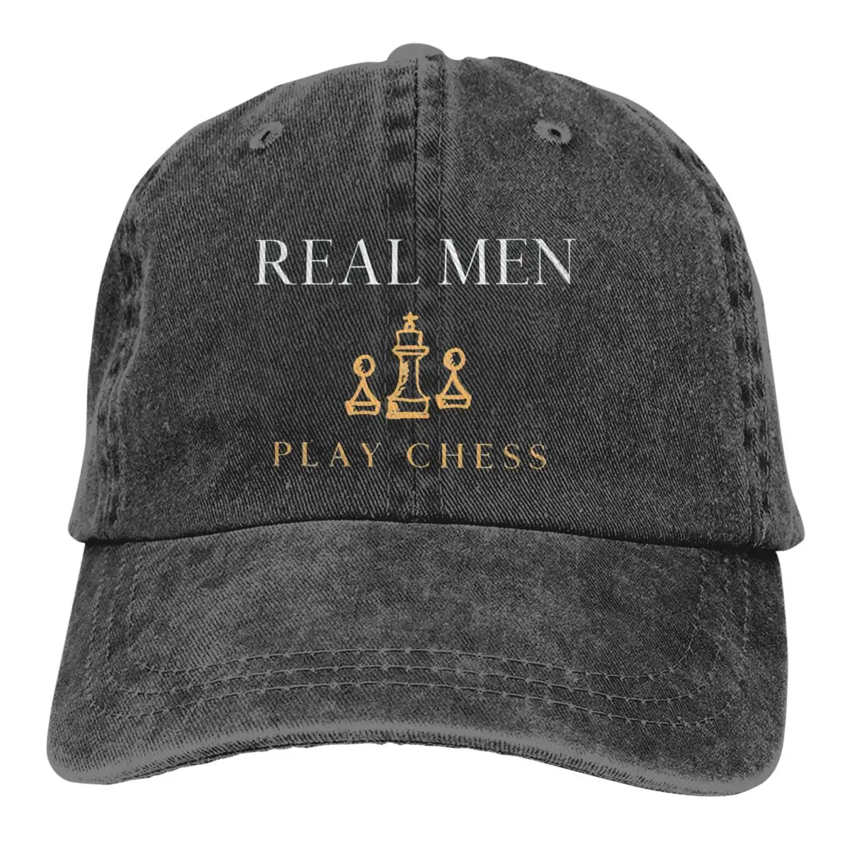 

Real Men Play Baseball Cap Men Hats Women Visor Protection Snapback Chess A Game to Help the Intellect Caps
