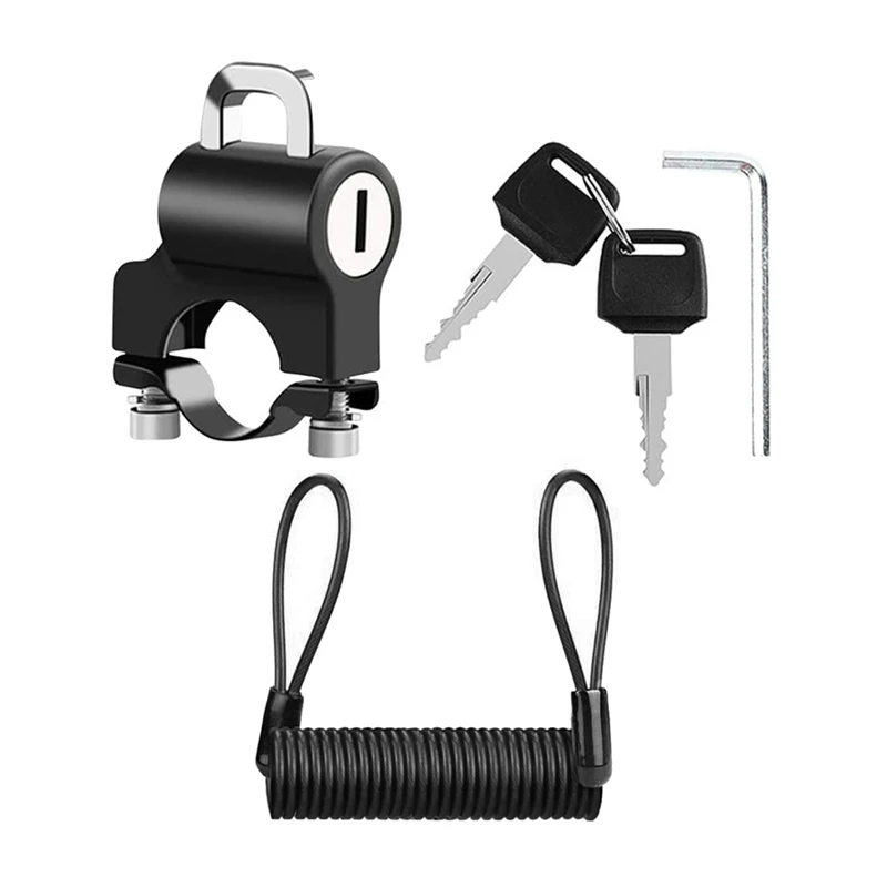 

Замок для велосипеда, замок для велосипедного шлема, замок для кабеля, спиральный безопасный замок для велосипедного шлема с монтажным крон...