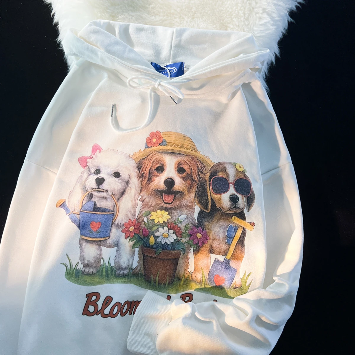

Funny Dog Print 2022 Autumn New Hooded Sweashirts Streetwear Women Men Harajuku Hoodies Vintage Style Long Sleeved Y2k Tops