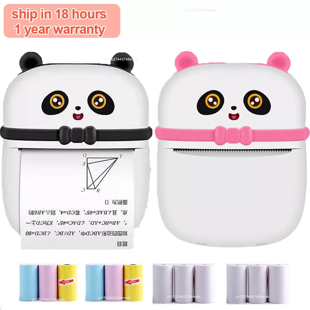 

Printer Mini Portable Printer Paper Photo Pocket Printer 57 mm Printing Wireless Bluetooth Printers Study Fast Printing