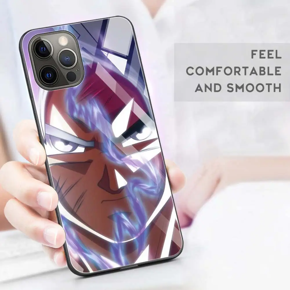 Чехол из закаленного стекла для Apple iPhone 11 12 Pro 7 XR X XS Max 8 6 6s Plus SE 2020 7Plus 12Mini Tampa с аниме