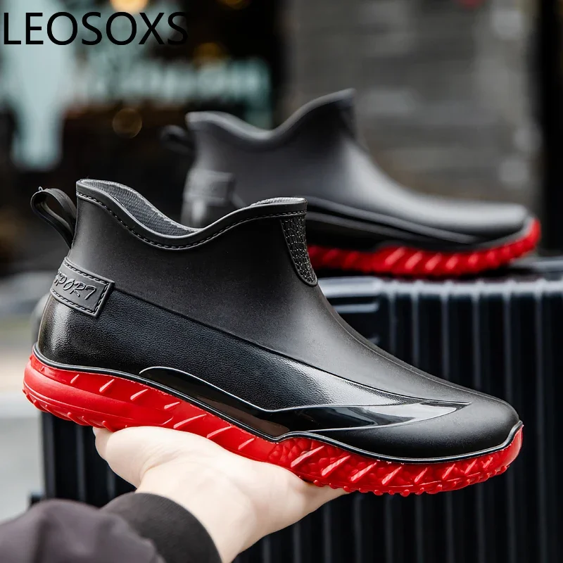 Мужская рабочая обувь с круглым носком и низким верхом сохраняющая тепло