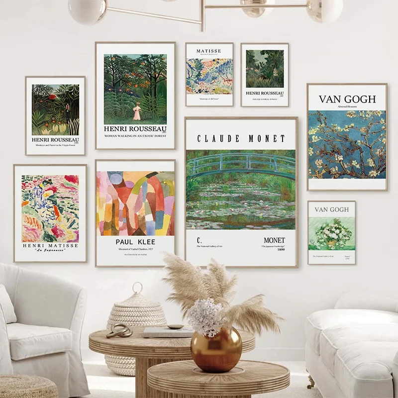

Classic Abstract Art Wall Picture Matisse Monet Van Gogh Artist Poster Canvas Painting Living Room Home Wall Decoration Cuadros