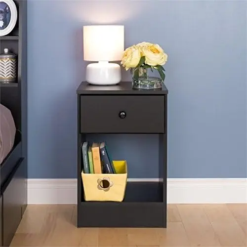 

Tall 1-Drawer Nightstand, Drifted Gray