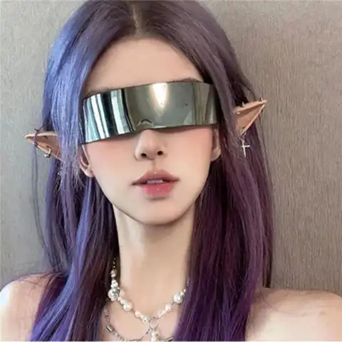 Аниме маска будущая технология светодиодная осветительная маска для игры одинаковый Косплей искусственные очки сексуальное платье новинк...