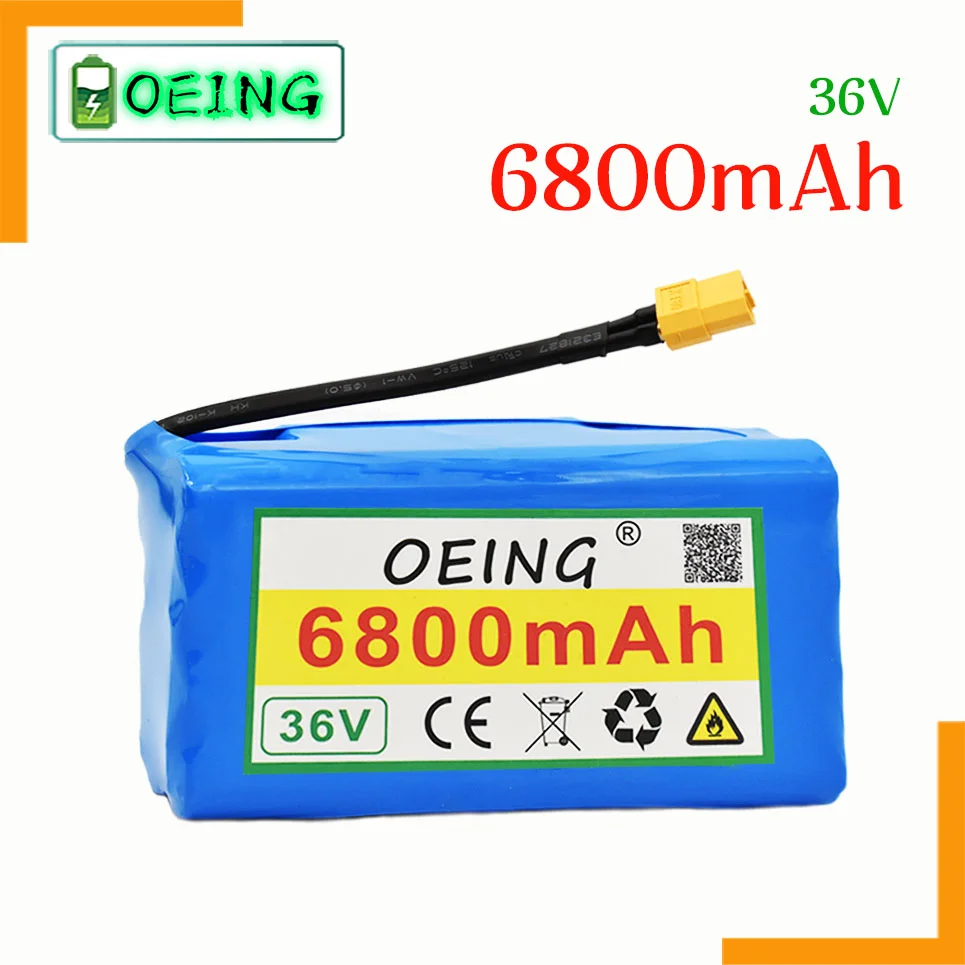 

2022100% NEW Original 36v 6.8ah lithium battery 10s2p 36v battery 6800mAh lithium ion pack 42V 6800mah scooter twist car battery