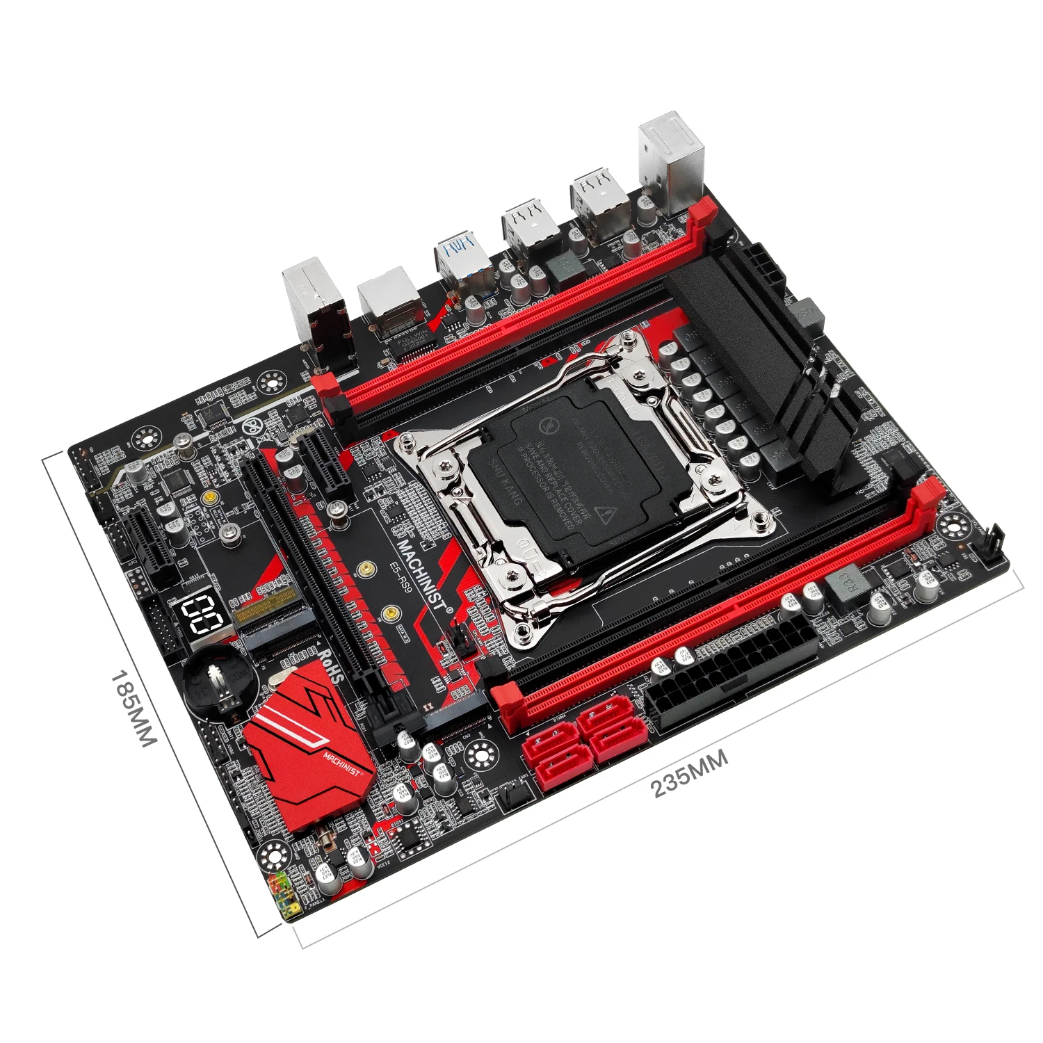MACHINIST E5 RS9 материнская плата LGA 2011-3 комплект Xeon 2670 V3 ЦПУ процессор 64 ГБ = 16 Гб * 4 DDR4 ECC