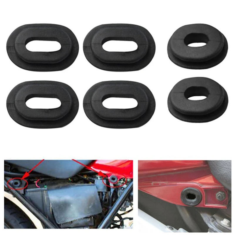 12 Pcs Motorcycle Body Side Cover Rubber Grommet Fairing Washer Bolts Motorcycle Accessories