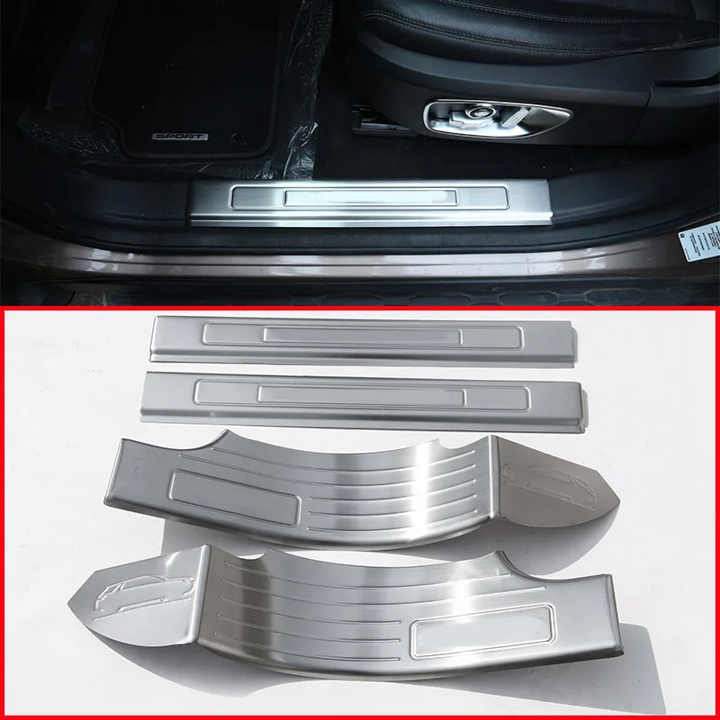 

Защитная пластина для порога двери из нержавеющей стали для Land Rover Discovery Sport 7 мест 2015-2018 автомобильные аксессуары 4 шт. gty