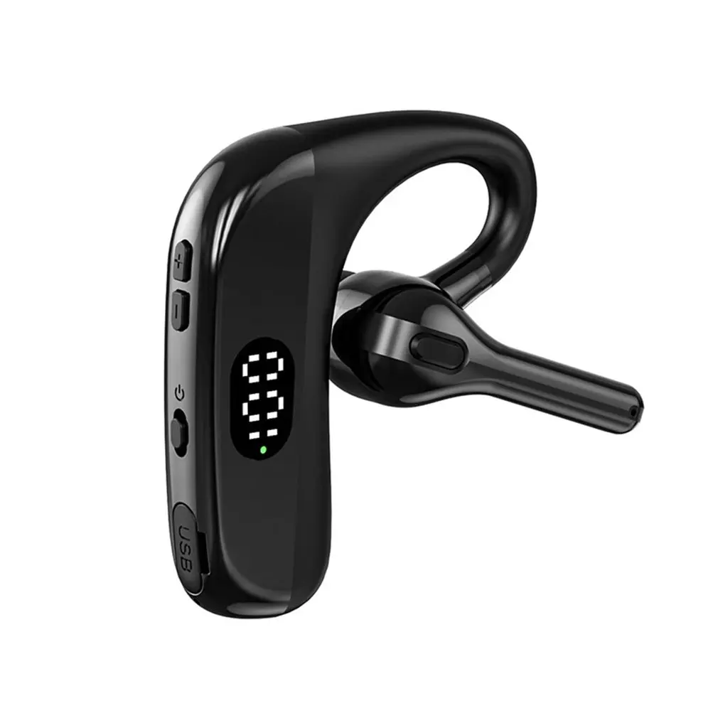 

X13 Bluetooth Single Earphone LED Display Long Standby Business Wireless Headphone Sports Noise Reduction Game Earbuds With Mic