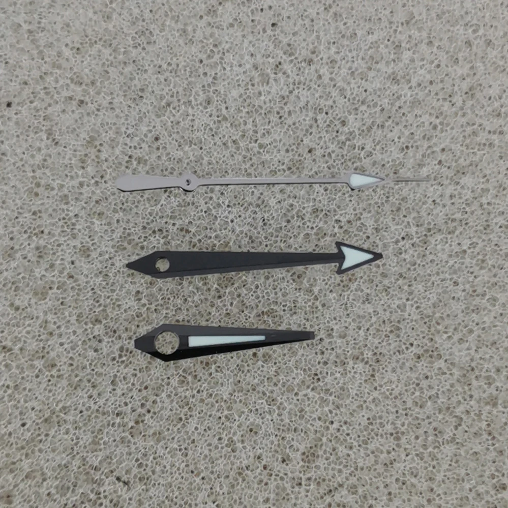 NH35 GS hand modified watch accessories hands P flower Light black needle BGW9 blue luminous three hands  NH35/36/4R/7S movement