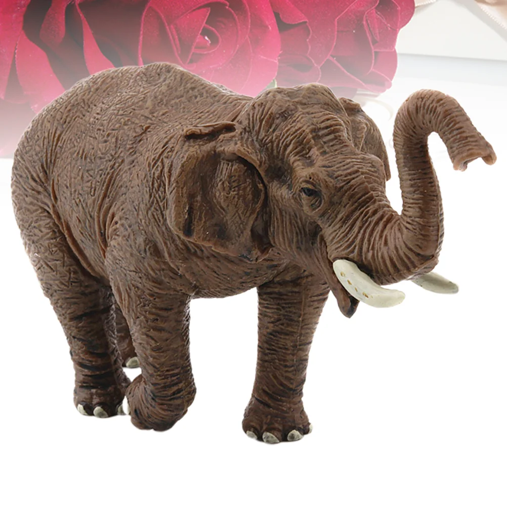 

1PC Asian Female Elephant Model Simulation Mini Static Wildlife Elephant Adornment