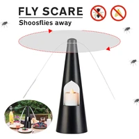 fly repellent fan keep flies bugs away from food outdoor meal picnic protector mosquito trap support usb and battery power