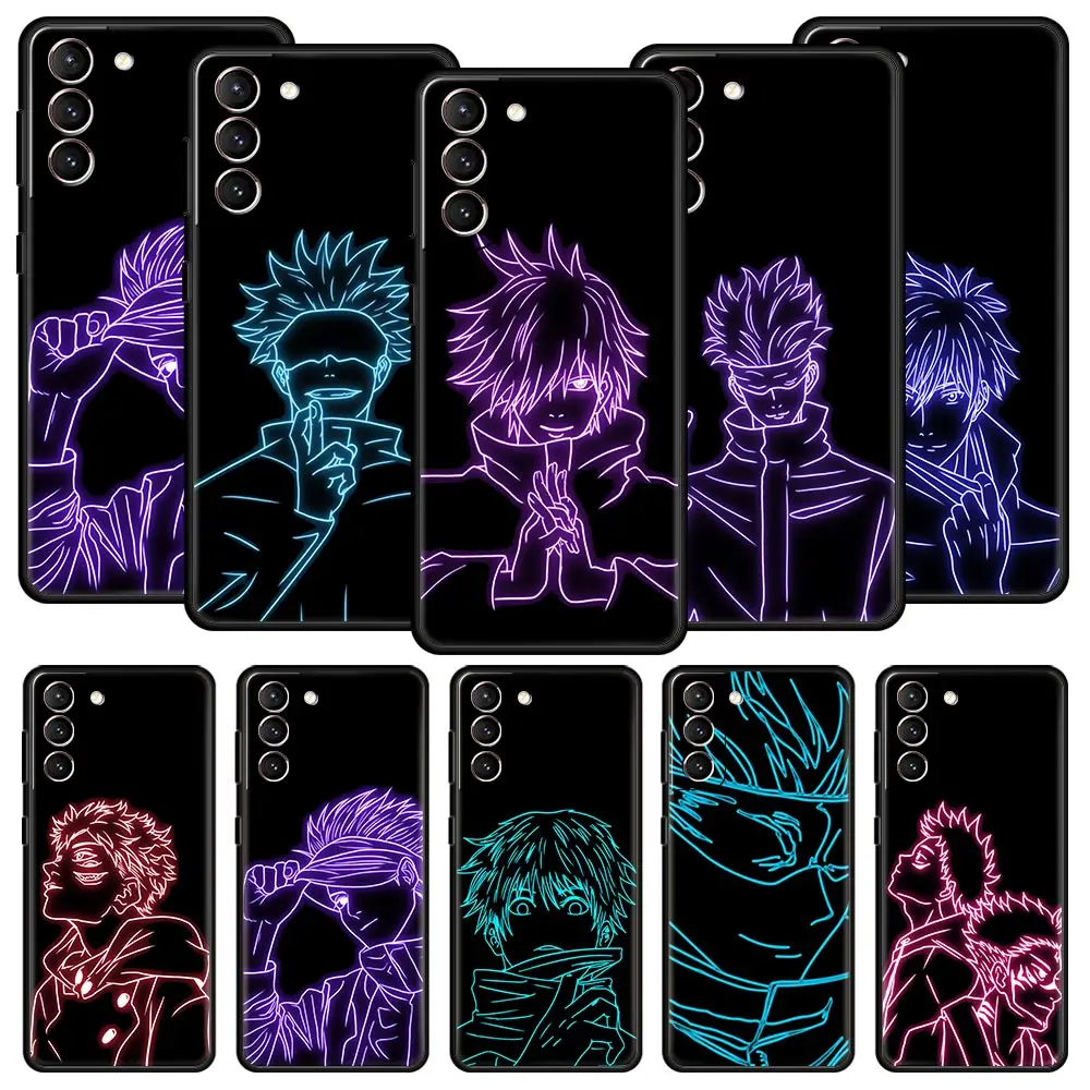 

Мягкий чехол для телефона Gojo Satoru juютсу Kaisen с аниме для Samsung Galaxy S22 S21 S20 FE Ultra 5G S10 S10E S9 S8 Plus Note 10 20, чехол