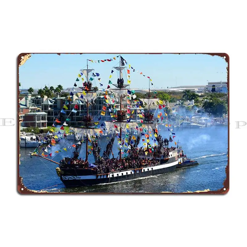 

Gasparilla 2020, работа, металлический знак, дизайн паба, настенный плакат для гаража, создание оловянного плаката