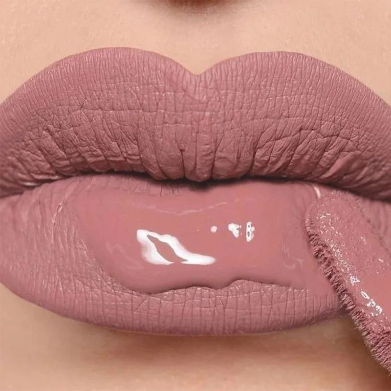 

12 Colors Velvet Matte Lip Gloss Nude Pink Silky Liquid Lipstick Waterproof Long Lasting Non-stick Cup Lip Glaze Makeup Cosmetic