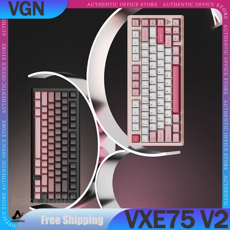 Механическая игровая клавиатура VGN VXE75 V2 3 режима 2 4 ГГц Bluetooth беспроводная 80