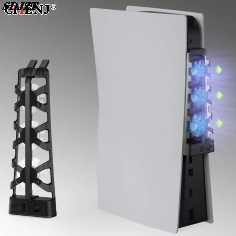 

1pc Cooling Fan with LED Light for Ps5 Both Disc and Digital Editions Gaming Accessories Cooling System For PS5 Accessories