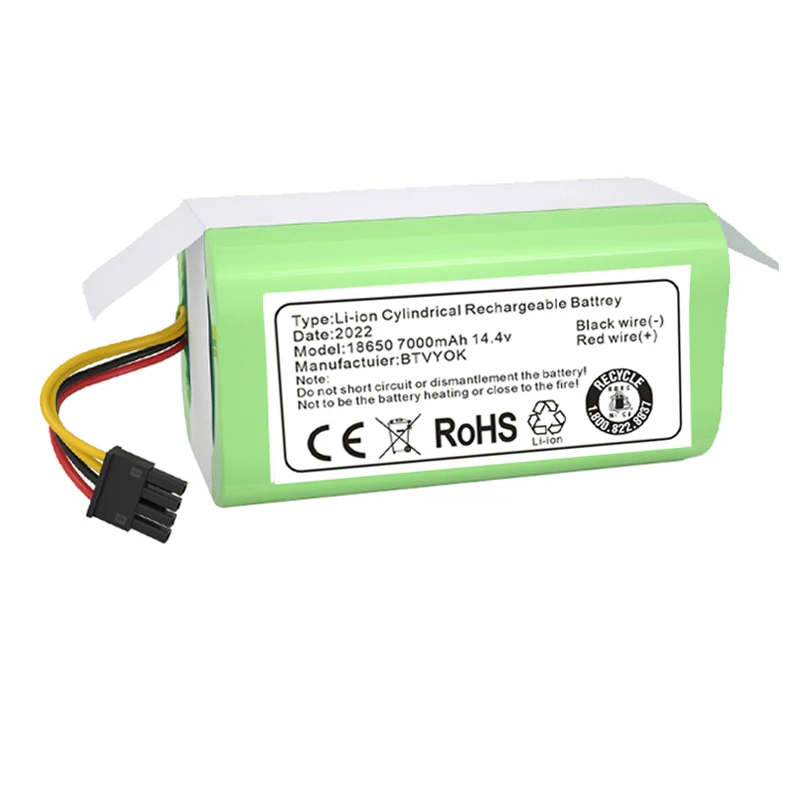 

14.4v 7000mAh Li-Ion Battery BOVYOK for Cecotec Conga 1290 1390 1490 1590 Vacuum Cleaner Genio deluxe 370 gutrend echo 520