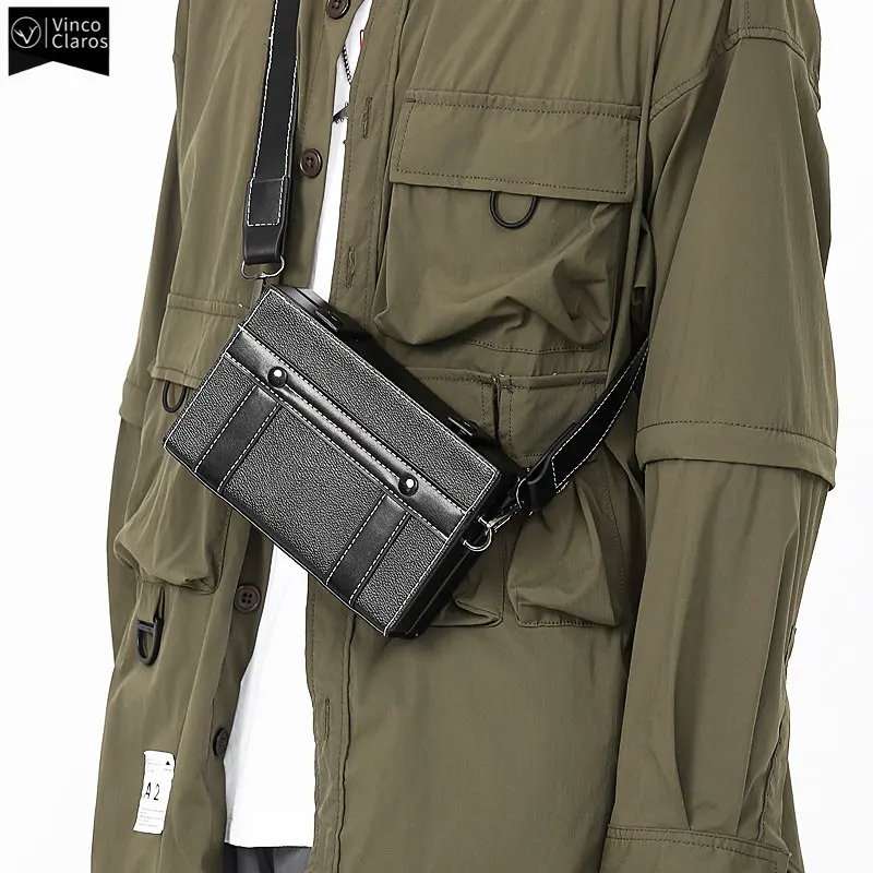

VC New Suitcase Messenger Bag Quality Luxury Men's Box Bag Small Square Shoulder Bag Designer Crossbody Bags for Youth Unisex