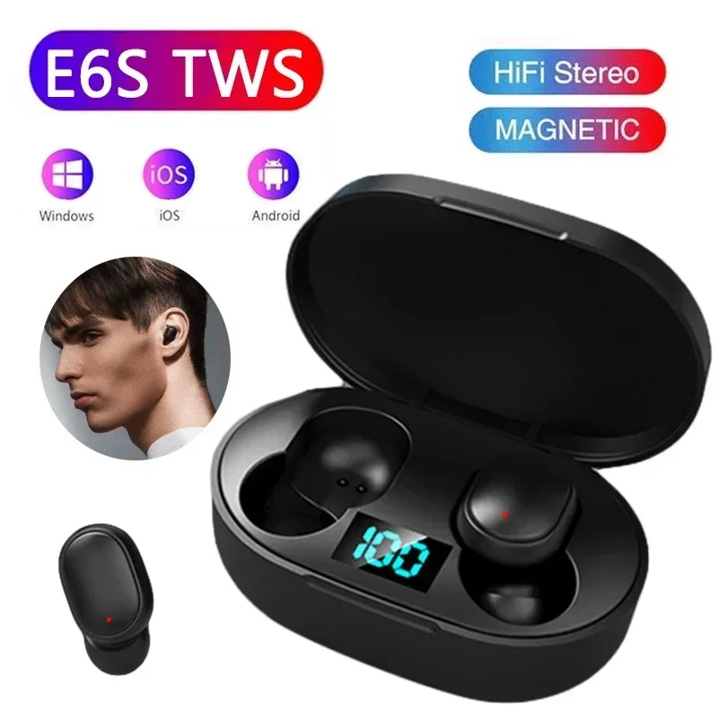Беспроводные Bluetooth-наушники TWS-гарнитура с шумоподавлением и микрофоном