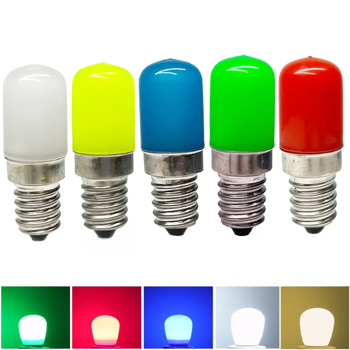 

RGB LED лампа для холодильника T18 Mini E14 E12 2Вт