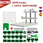 Рамка фонового режима отладки нержавеющая металлический алюминиевый светодиодный рамка фонового режима отладки 22 шт. BDM Адаптеры для Fgtech ЭБУ чип тюнинг для BDM100 программатор системного блока управления
