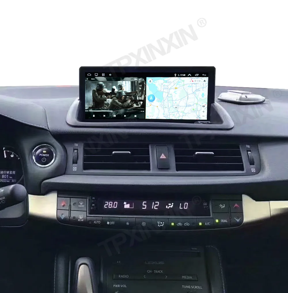 Автомобильный радиоприемник 10 25 дюйма для Lexus CT200 2010 + Android 13 навигационный