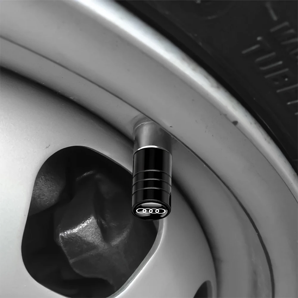 Фото Комплект из 4 колпачков для вентилей шин с эмблемой Audi Sline A3 C4 A5 A6 C7 A8 Q3 Q5 Q8 TT TTS S3 S4 Quattro RS A1 B8 B9 8P 8V 8L RS RS3 №3