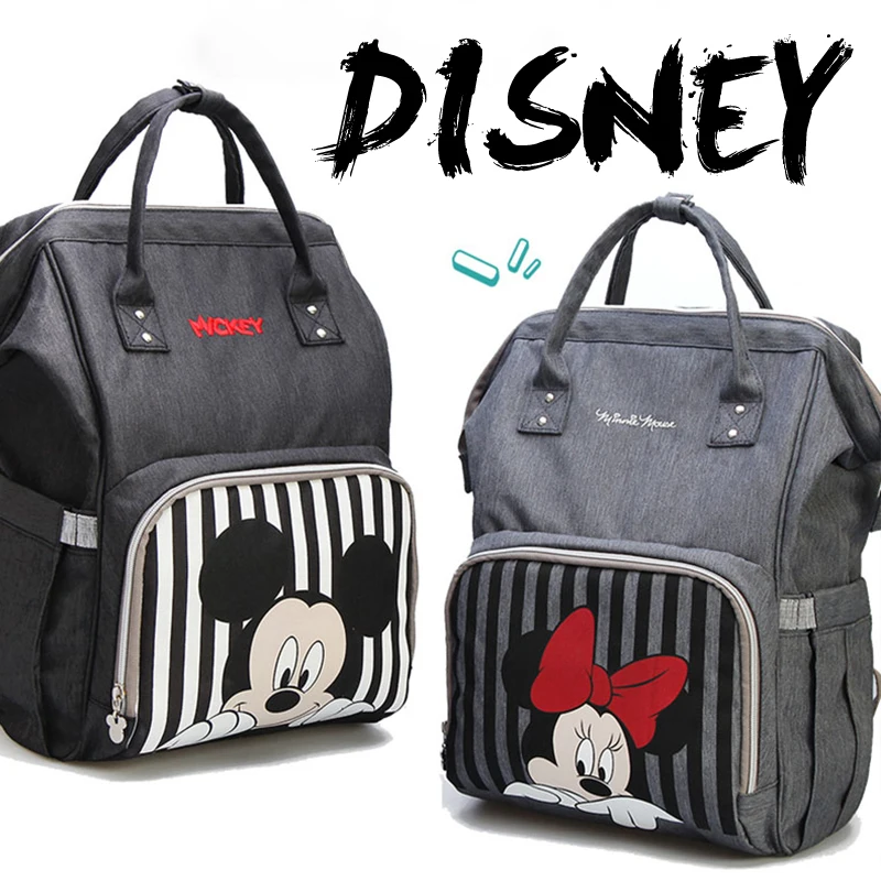 

2023 Designer Disney Diaper Bags for Mom Large Capacity Mickey Nappy Bag for Stroller Maternity Backpack Mummy Travel Baby Care