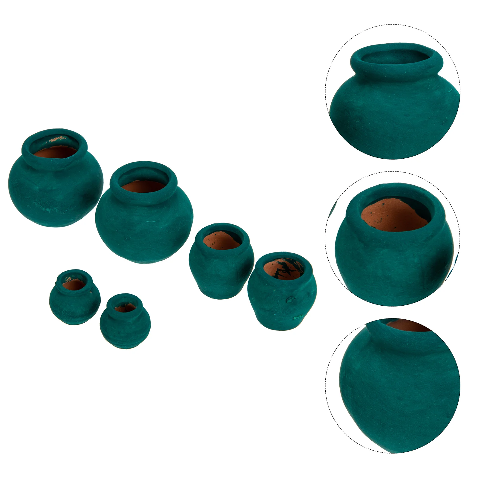 

Мини-горшки для цветов, искусственная глина, маленький терракотовый горшок, держатель для кукольного домика, контейнер для растений, керами...