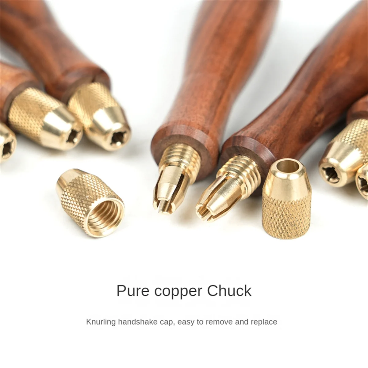 

Деревянная ручка для напильника с латунным патроном