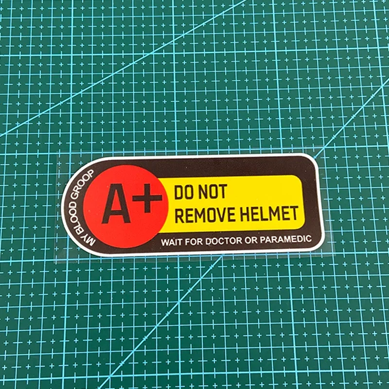 

1 Шт. Водонепроницаемая Наклейка На Мотоциклетный Шлем С Указанием Группы Крови, Виниловая Наклейка На Топливный Бак, Для Ску...
