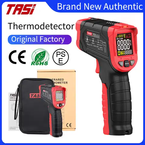 Цифровой инфракрасный термометр TASI TA601A/B/C, Бесконтактный лазерный измеритель температуры с цветным ЖК светильник дисплеем и сигнализацией