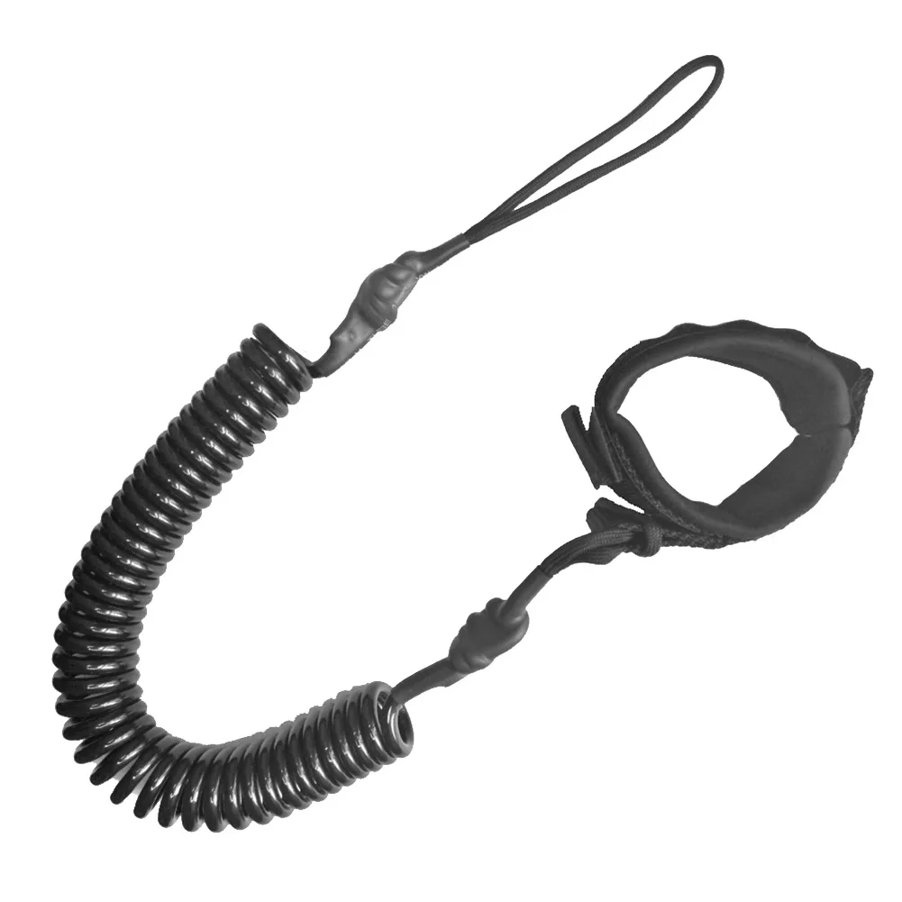 

10 Feet Coiled Surfboard Leash Surfing Stand UP Paddle Board Ankle Leash Sup Board Foot Leg Rope Surfboard Raft Kayak Rope