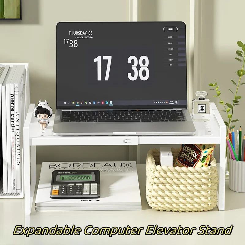 Регулируемая многослойная настольная полка металлический органайзер для