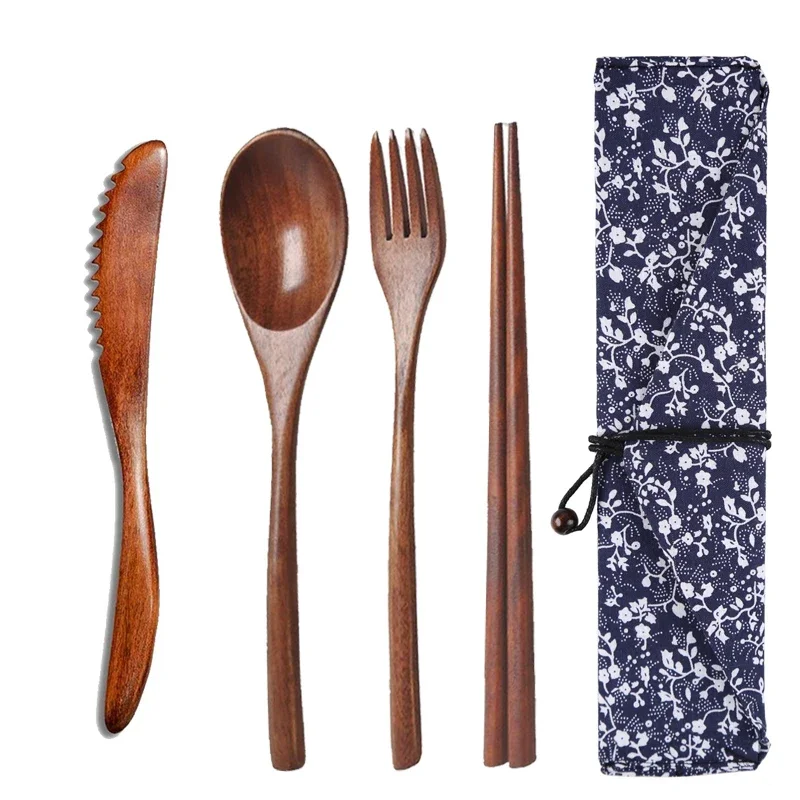 

Набор деревянных столовых приборов CHANSUNRUN 4 штуки