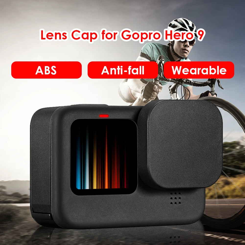 

Black Cover Protector Camera Cover Shell Camera Accessories Soft Silicone Drop-Proof Lens Cap Guard for Gopro Hero 9