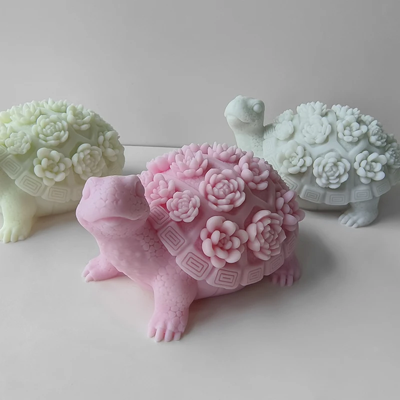 3D силиконовая форма в виде черепахи сделай сам Ароматизированная свеча