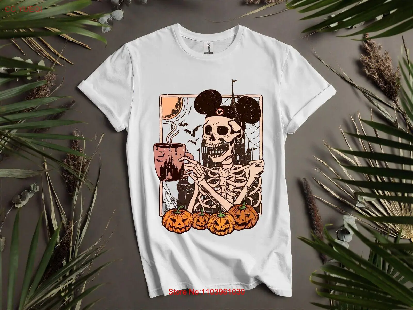 Страшный скелет Хэллоуин питьевой футболка для мужчин женщин унисекс K988