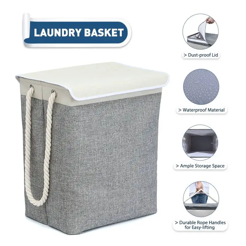 

Laundry Hamper Laundry Basket Dirty Clothes Storage Basket Waterproof Home Sundries Large Capacity Dust-Proof Home Storage Bags