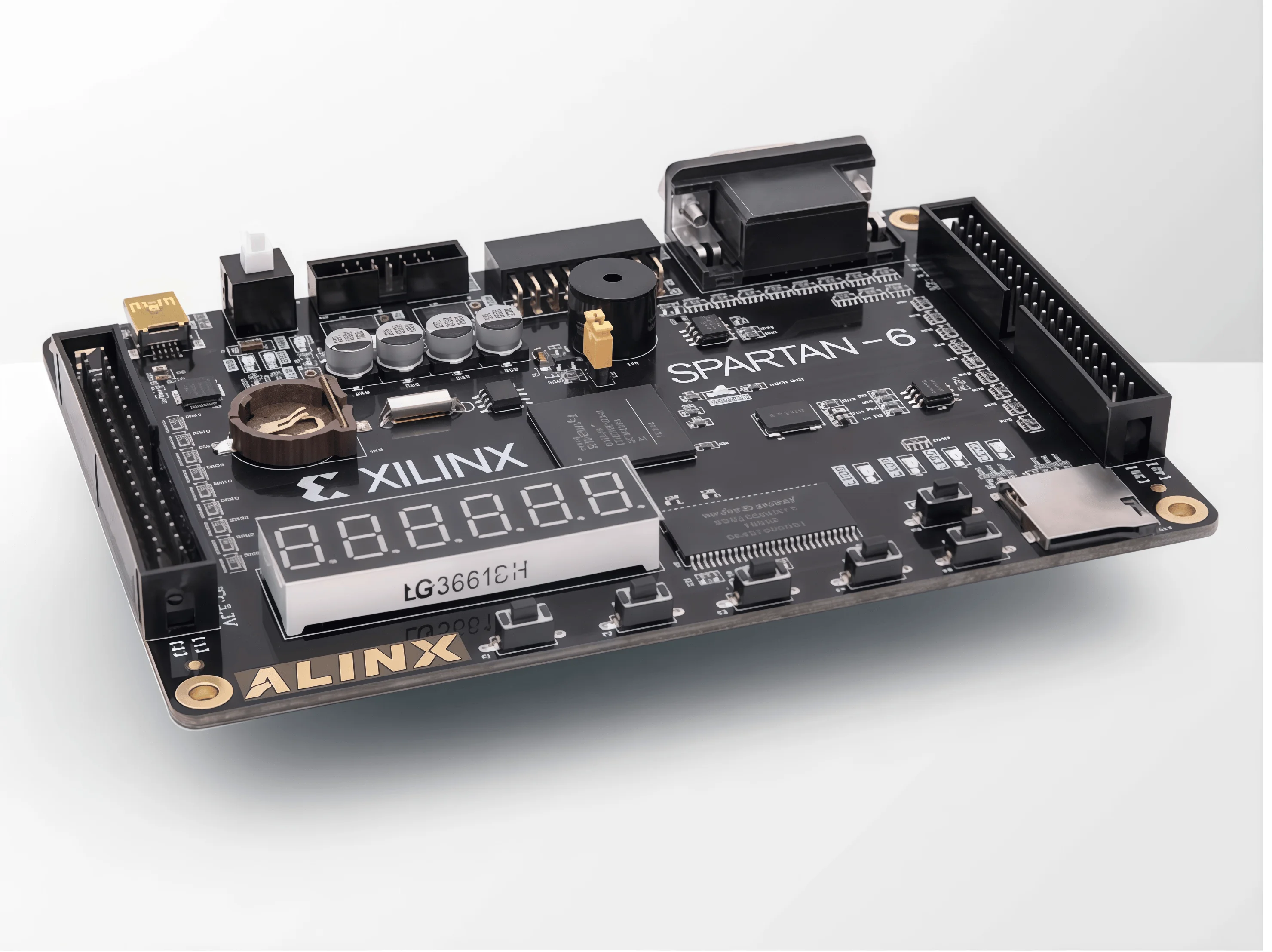 Фото Плата разработки Xilinx Spartan-6 Fpga Ax309 Обучающая плата Spartan6 Xc6slx9 Студенческая доска №3