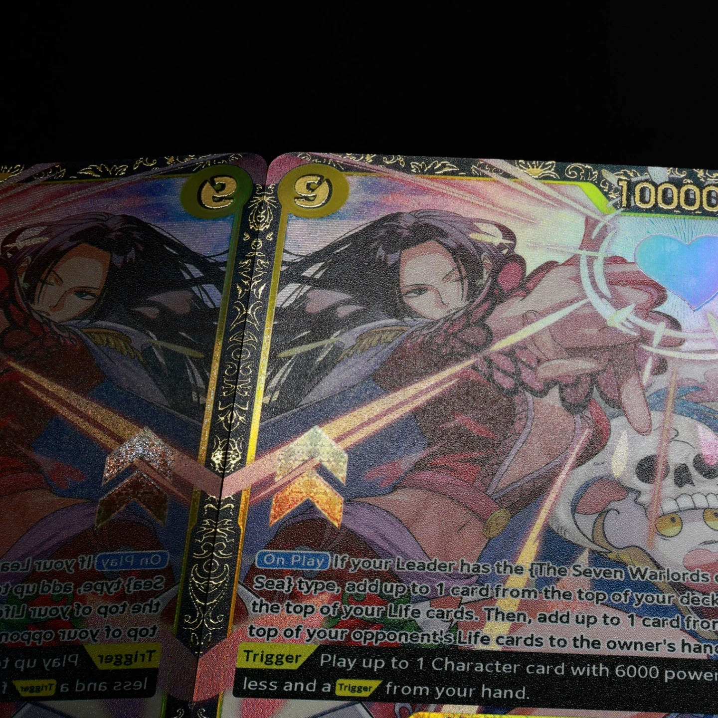 Фото Коллекционная карта One Piece TCG OPCG: Чемпионская карта Боа Хэнкок OP14-112 с текстурированной фольгой и горячим тиснением №4