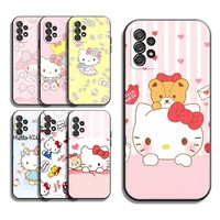 new hello kitty phone cases for samsung galaxy a51 4g a51 5g a71 4g a71 5g a52 4g a52 5g a72 4g a72 5g carcasa back cover