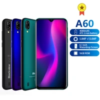 Original Blackview A60 Smartphone Quad Core Android 8 1 4080mAh Smart Phone 1GB 16GB 6 1 inch 19 2 9 Screen Mobile Phone
