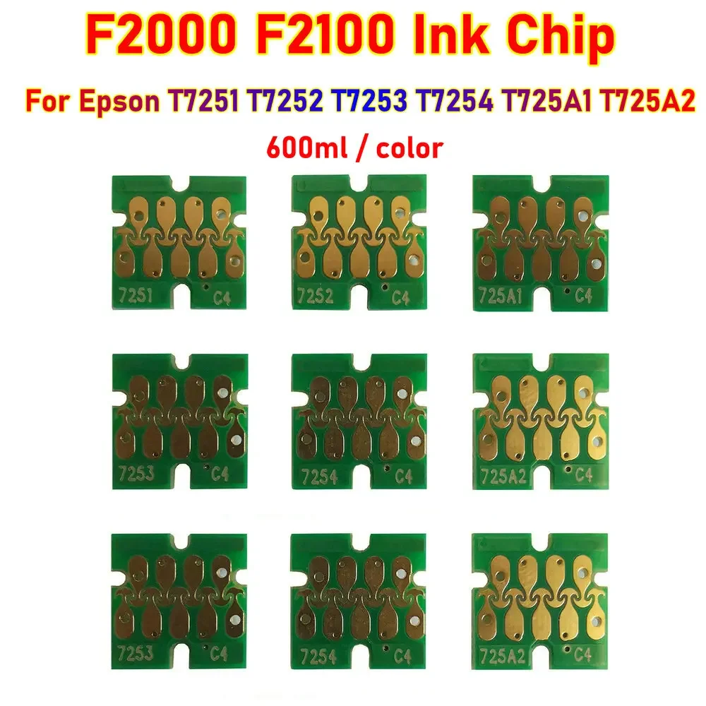 T725A чип картриджа с белыми чернилами T7251-T7254 для принтера Epson SureColor F2000 F2100 SC T725A00