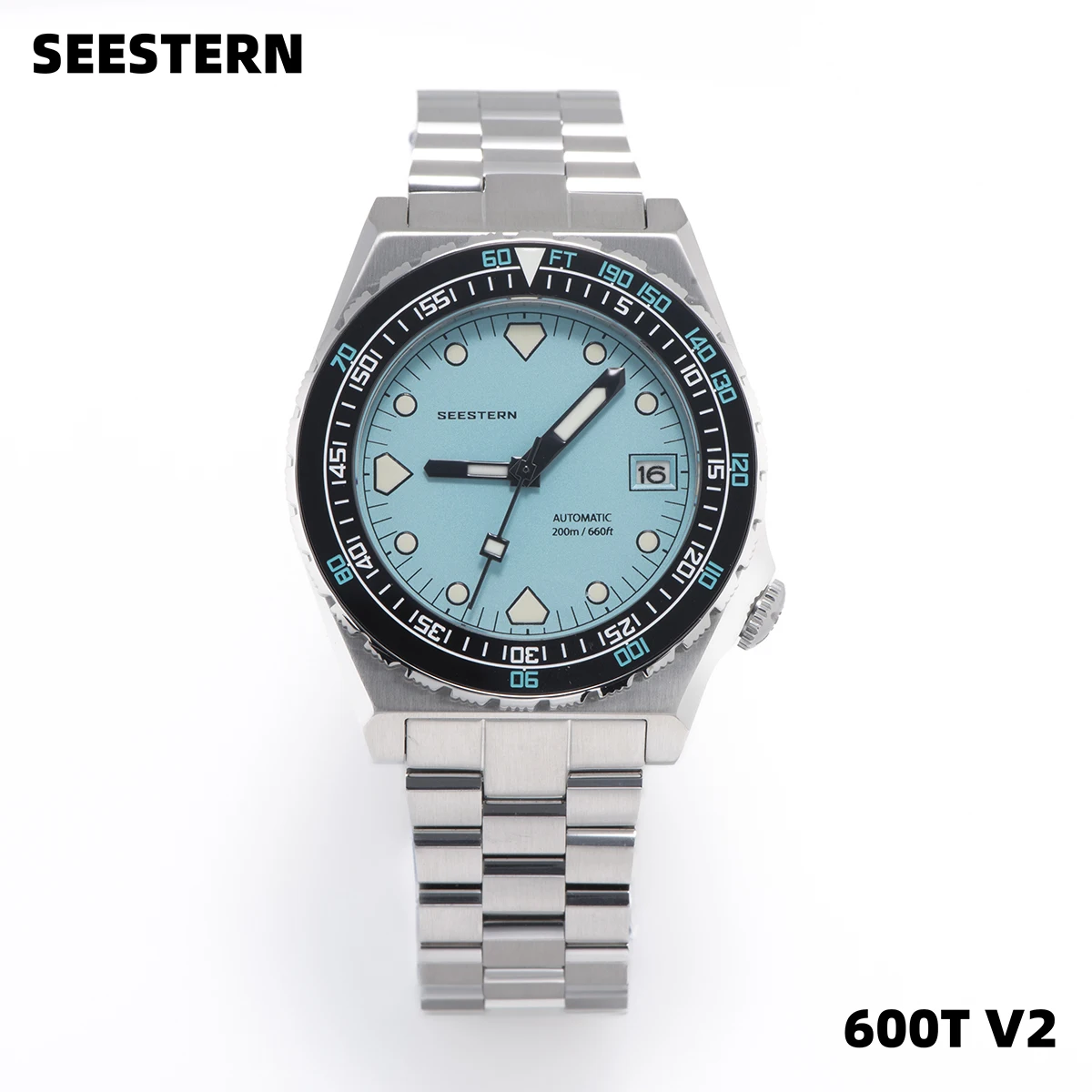 Pаспродажа Часы наручные SEESTERN SUB600T V2 автоматические мужские часы, водонепроницаемые, с сапфировым стеклом