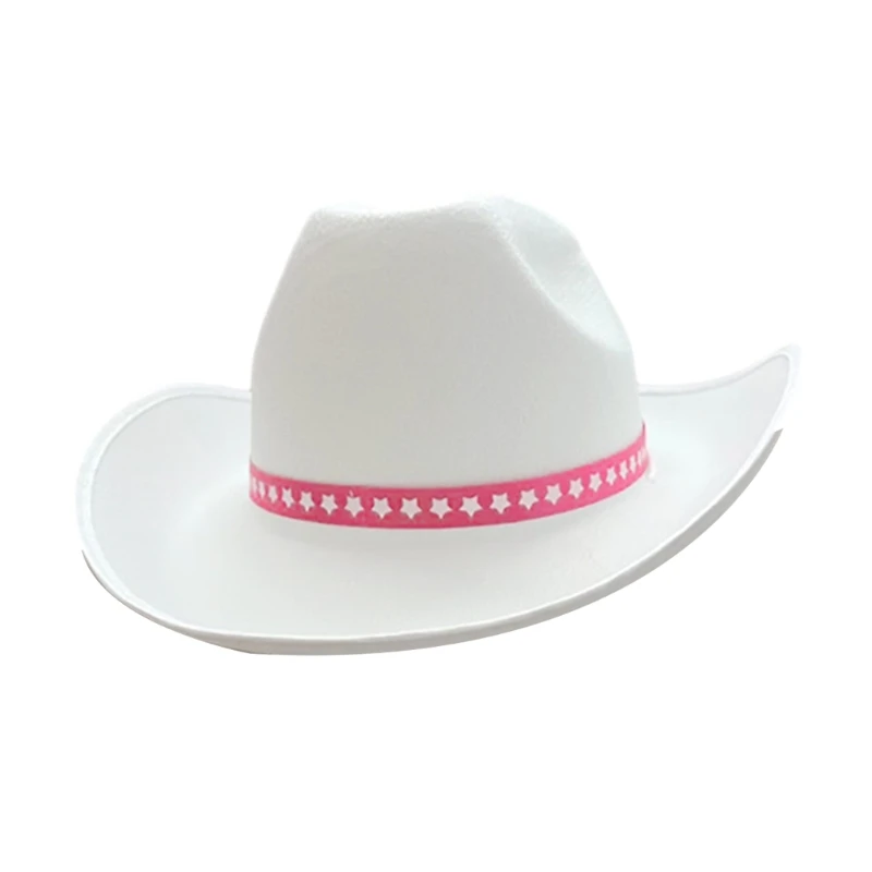 

Western White Cowboy Hat Household Decorative Hat Children Adults Costume Cospla Drop shipping
