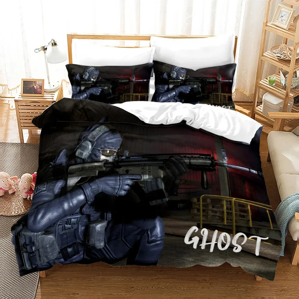 Call Of Duty Warzone Bedding Set Single Twin Full Queen King Size Game Bed Aldult Boys Bedroom Duvetcover Sets 3D Print 020