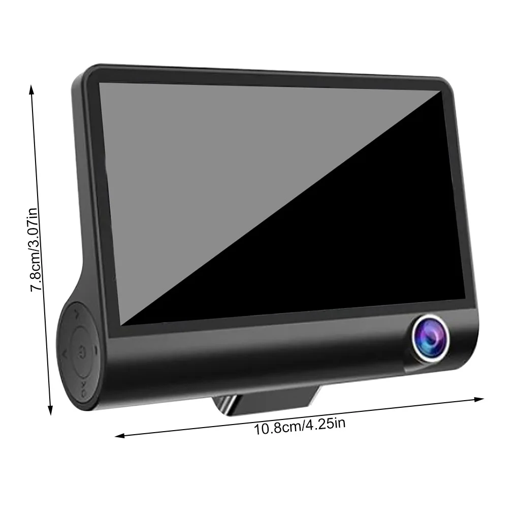 

4-дюймовый ЖК-экран HD видеорегистратор с 3 объективами широкоугольные камеры ночного видения детектор движения